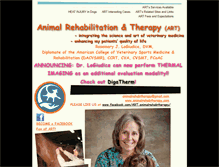 Tablet Screenshot of animalrehabtherapy.com